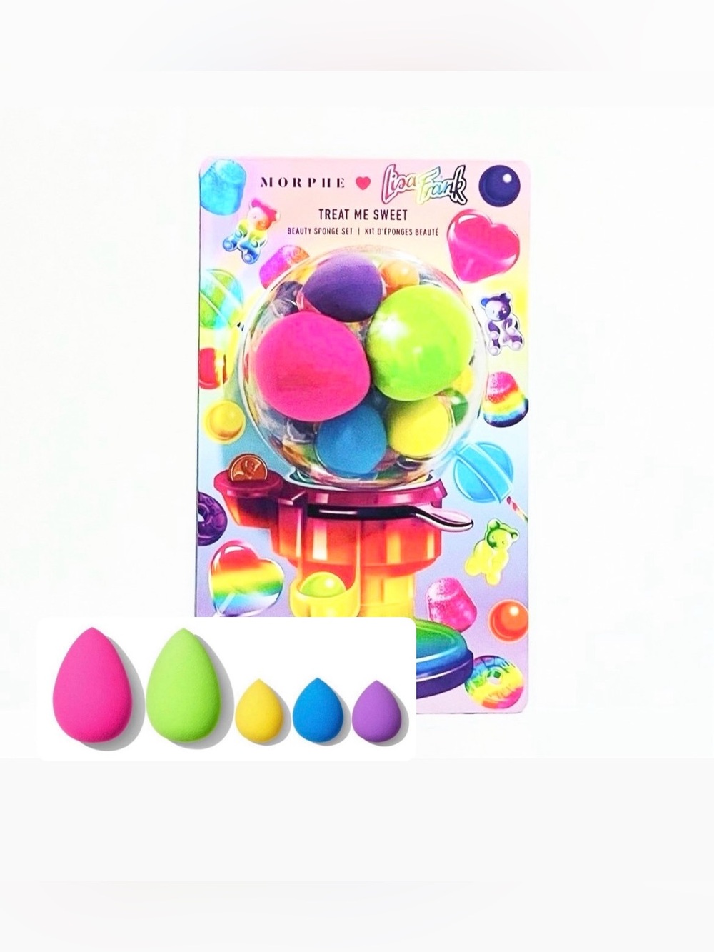 Morphe X Lisa Frank Treat Me Sweet 5-Piece Beauty Sponge Set